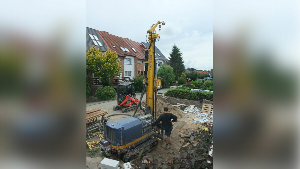 Tiefenbohrung für Erdwärmepumpe