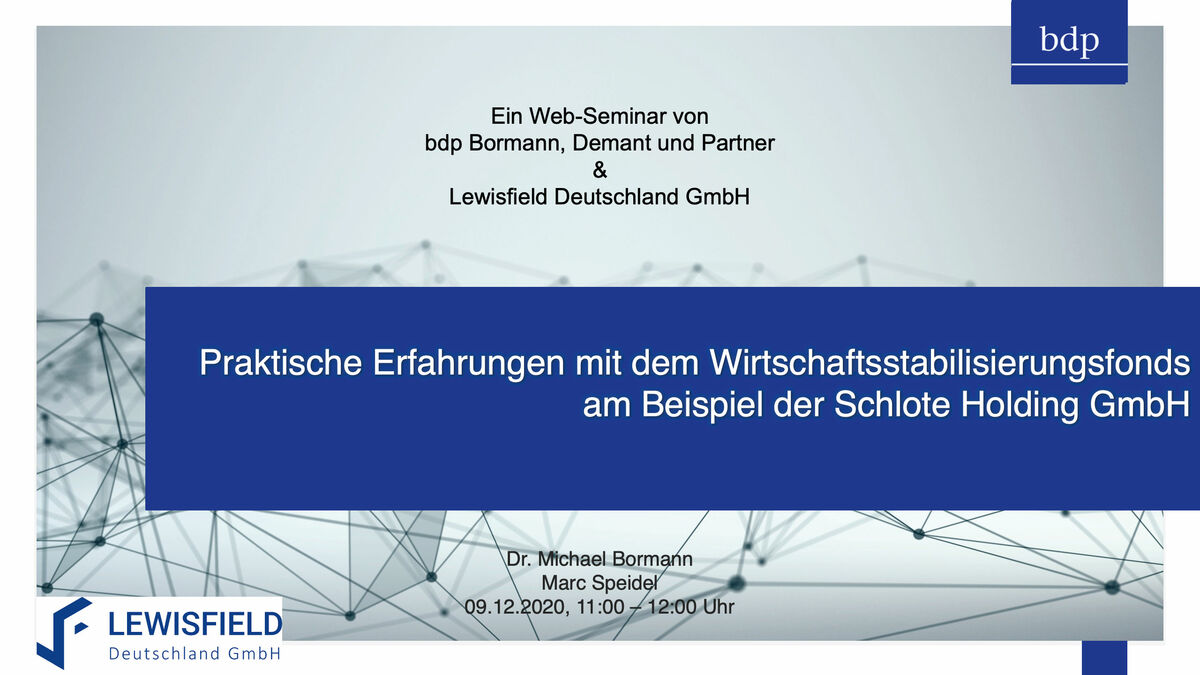Folien des WSF-Webinars Folien des WSF-Webinars