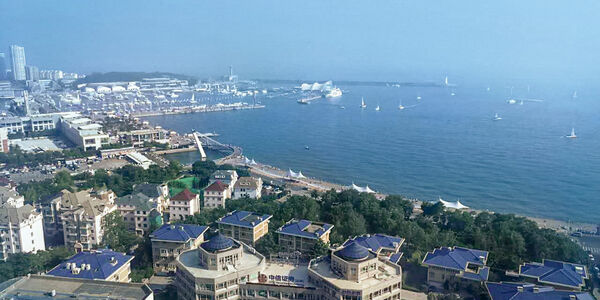 Blick aus dem bdp Büro in Qingdao