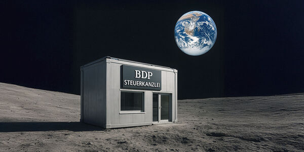 Steuerkanzlei auf dem Mond