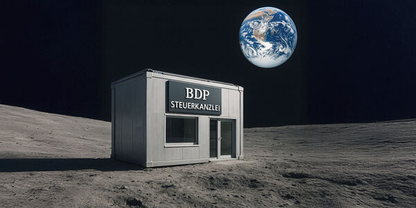 Steuerkanzlei auf dem Mond